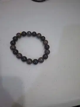 Gelang kristal black tourmaline bronzite