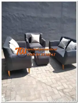 [COD] KURSI SOFA RUANG TAMU MINIMALIS MODERN MURAH BAHAN FULL BUSA