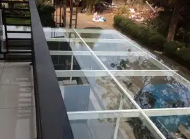 kanopi alderon,kanopi kaca