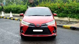 km10rb toyota yaris trd sportivo matic 2021 merah pajak panjang tgn 1