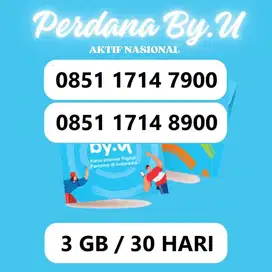 Perdana By.u Couple Kembar Pasangan Nomor Cantik Hoki Telkomsel ByU