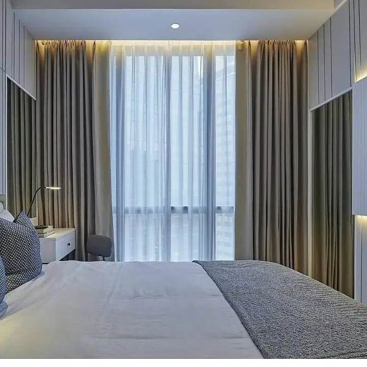 Menerima Gorden Jendela Minimalis Tirai Gordyn Blackout Hordeng Custom