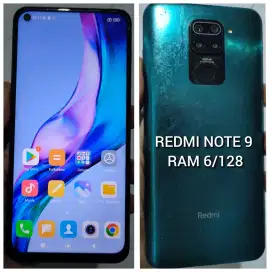 Redmi note 9 RAM 6/128 normal cod kranji