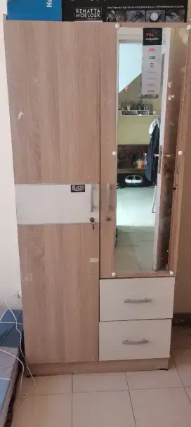 Lemari baju 2 pintu