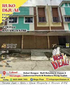 dijual murah ruko 2 lantai full renovasi di cikitsu