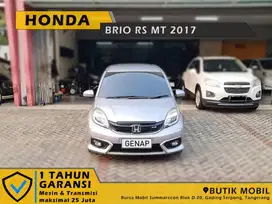 Low Odo 17rb. Brio RS 1.2 Manual 2017 Silver. Antik. Pajak 1 tahun