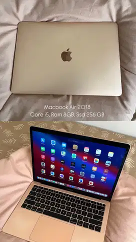 Macbook Air 2018 Ram 8GB Ssd 256GB