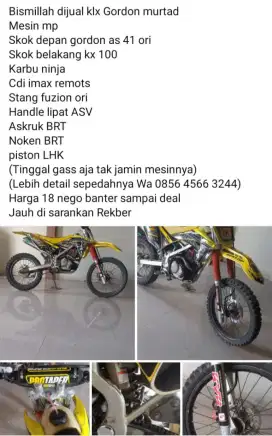 Motor KLX bekas