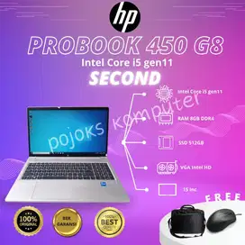 LAPTOP (HP PROBOOK 450 G8) CORE i5 GEN11 8GB SSD 512GB SECOND NB