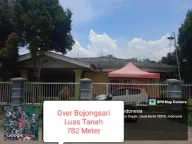 Take over 350 Juta Rumah dengan Luas Tanah 782 meter Bojongsari Depok