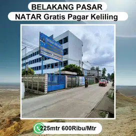 TANAH DIBELAKANG PASAR NATAR DJUAL MURAH BISA DICICIL