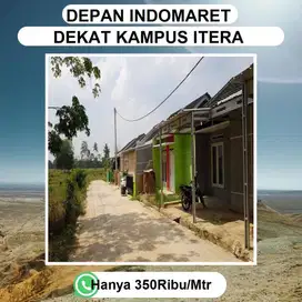 KAVLING ITERA DEPAN INDOMARET DISAMPING PINTU TOL DJUAL MURAH