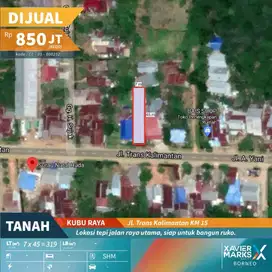 Tanah Ruko Transkalimantan Km 15 siap bangun