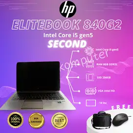 LAPTOP HP (ELITE BOOK 840G)CORE i5 GEN 5 8GB SSD 256GB SECOND NOTEBOOK