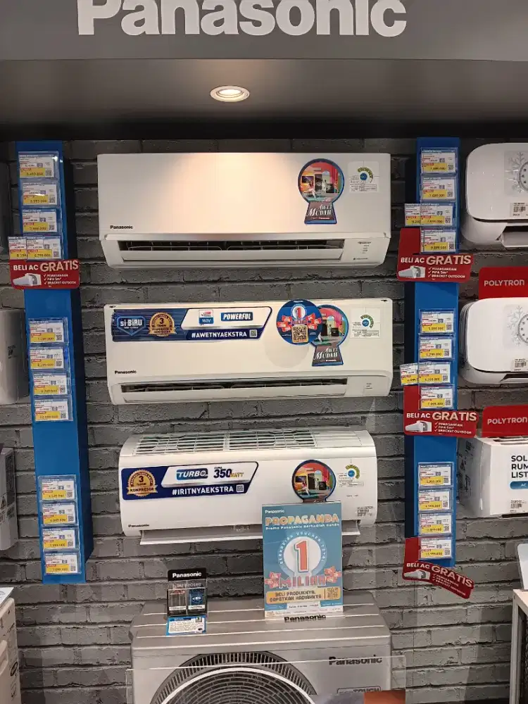 PANASONIC AC SPLIT 1PK INVERTER PROMO BUNGA 0% KHUSUS PENGGUNA BARU