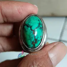 Batu Cincin Akik Permata Natural Turquoise Pirus Cakep