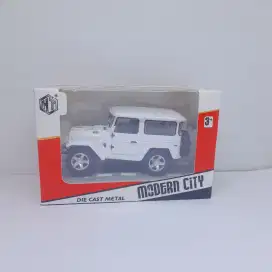 Diecast miniature mobil hardtop warna putih keren kece