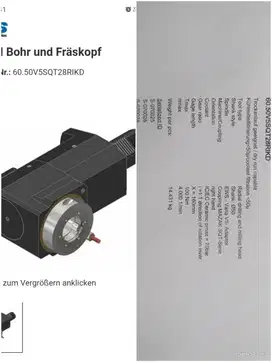 Spart part drilling & milling