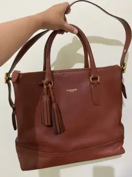 Jual Coach Legacy Tote Brown Leather (Authentic/Original)