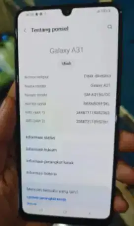 Samsung A31 ram 6/128