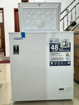 FREEZER AQUA AQF 150FR (146 liter), BELUM PERNAH DIPAKAI SAMA