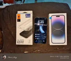 iPhone 14 Pro Max 256GB Deep Purple Dual SIM - Faktur Lengkap, Bonus !