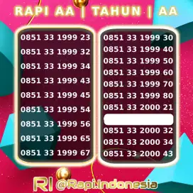 Perdana Nomor Cantik 1999 Tahun 2000 Telkomsel by.U Tanpa Masa Aktif