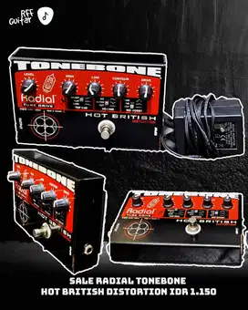 SALE Radial Tonebone Hot British 12AX7 Tube Distortion Pedal