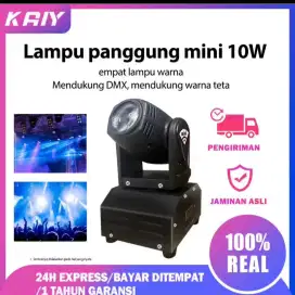 Lampu sorot panggung mini  moving beam 10 w LED light