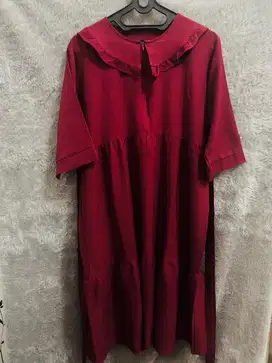 Preloved Dress Wanita Maroon