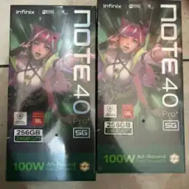 Infinix note 40 pro plus ram 12gb 5G layar lengkung + wireless