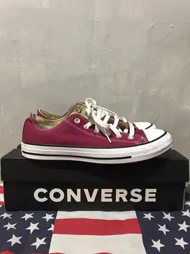 Converse all star ox maroon original resmi baru