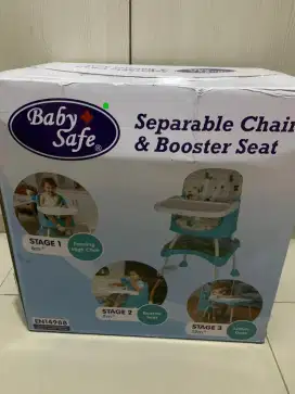 KURSI MAKAN BAYI BABY SAFE HIGH CHAIR SEPARABLE CHAIR & BOOSTER SEAT