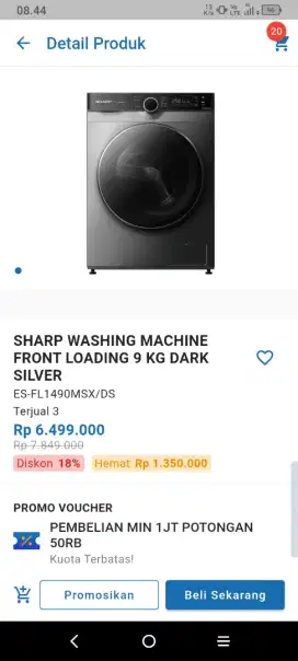 Promo Mesin Cuci Sharp