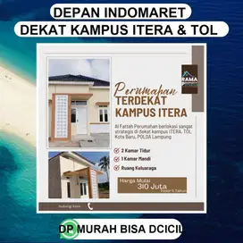 PERUM KAMPUS ITERA DEPAN INDOMARET DAN KAVLINGAN NYA DJUAL DP MURAH