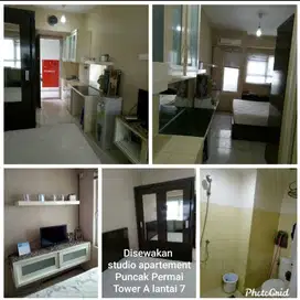 Disewakan studio apartemen puncak permai surabaya