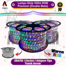 Lampu LED Strip 100m RGB Premium (Double Mata) | 9988