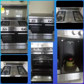 Dijual Kompor free standing 4 tungku + oven + cooker hood electrolux