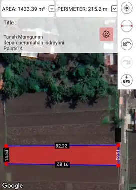 Dijual Tanah depan Perumahan Indrayani Mangunan Mertoyudan Magelang