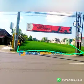 tanah pinggir jalan aspal sma negri 1 godean sangat strategis