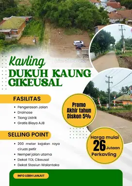 Tanah Kavling Cikeusal Dekat Stasiun Walantaka