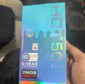 Infinix Hot 50 Pro Plus internal 256GB ram 8GB 4G Segel warna grey