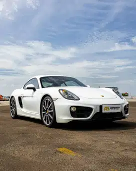 Porsche 981 Cayman 2.7 PDK 2014 White On Red