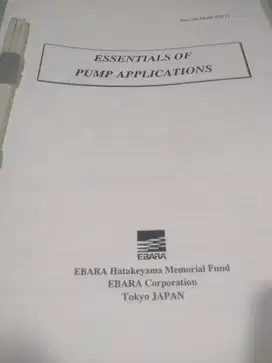 buku pompa (essentials of pump applications)