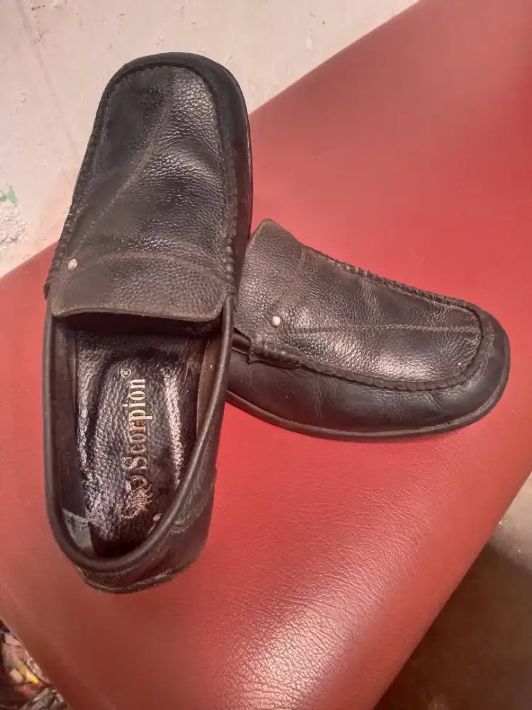 Sepatu kulit scorpion