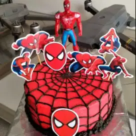 Kue ultah spiderman sittt