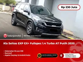 [ SUNROOF ] Kia Seltos EXP EX+ Fullspec 1,4 Turbo AT Hitam 2020/2021