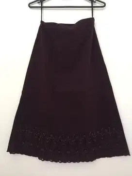 Rok Midi (selutut) Ungu