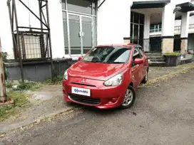 DP Rendah - MITSUBISHI MIRAGE 1.2 GLX BENSIN M/T 2013 MERAH