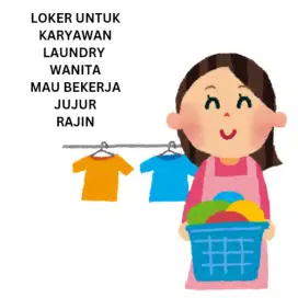 DIBUTUHKAN KARYAWAN LAUNDRY